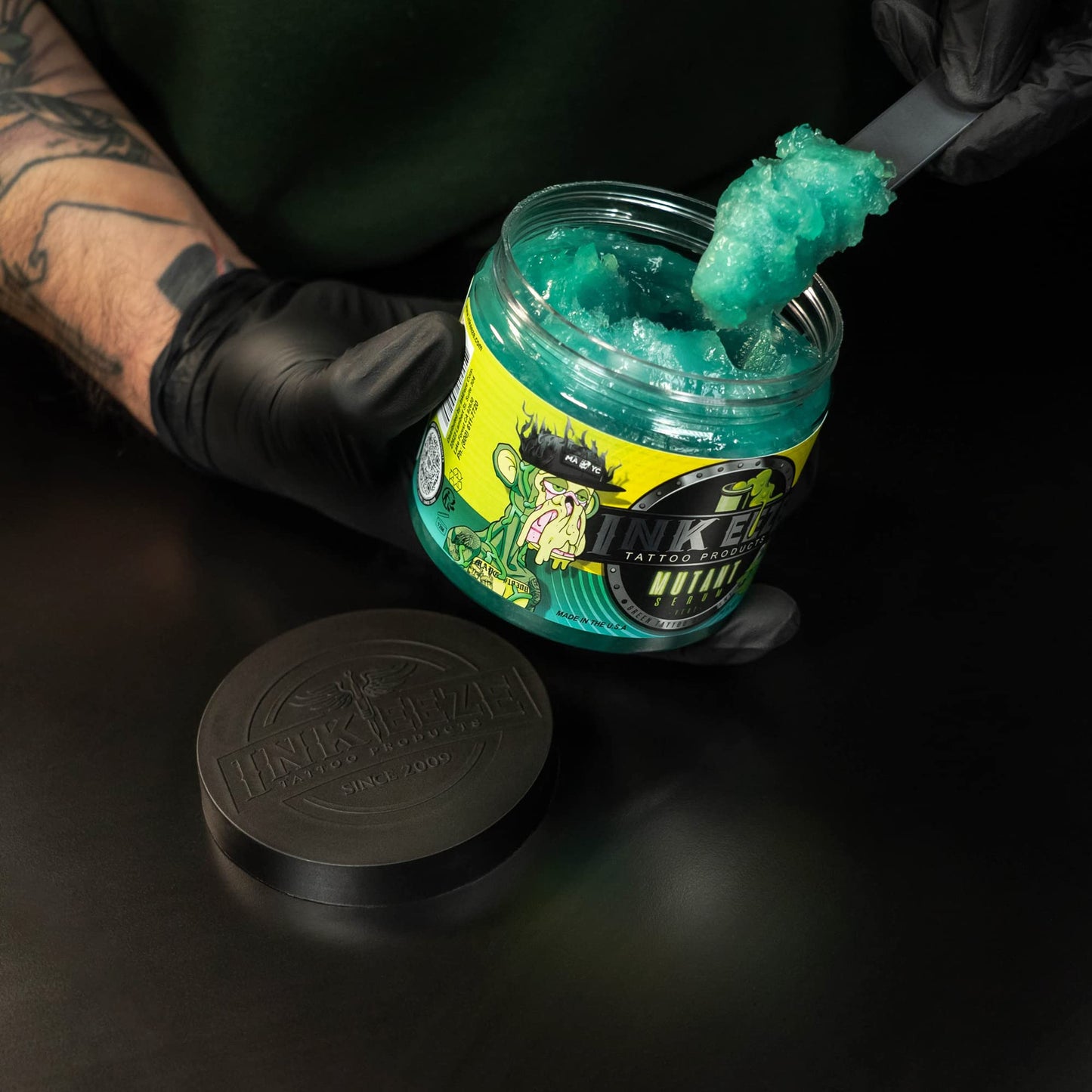 INKEEZE Mutant Serum Green Tattoo Ointment Limited Edition Bored Ape Yacht Club NFT, Made in USA, 16oz