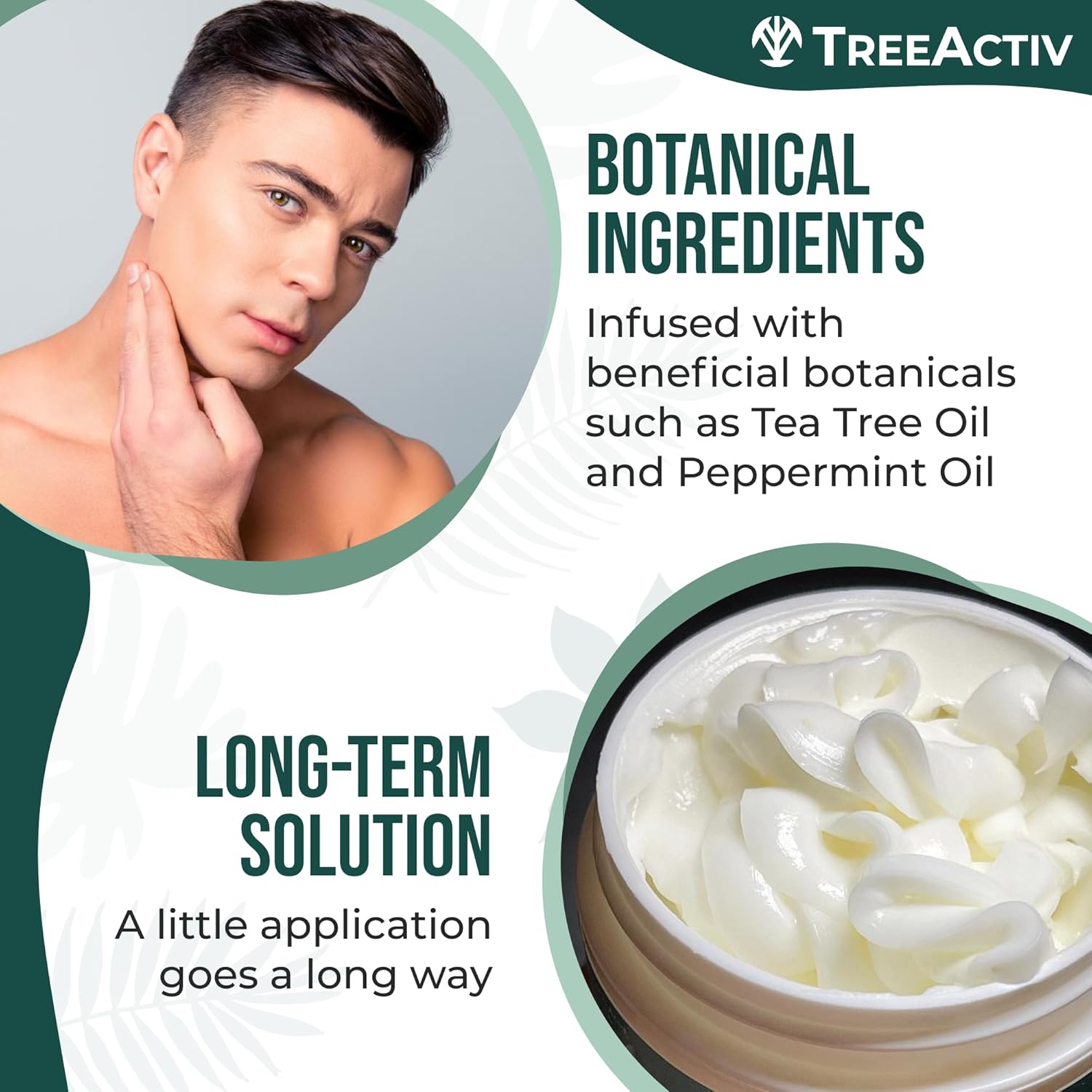 TreeActiv Acne Face Cream - Natural Extra Strength Treatment for Clear Skin | Fast-Acting, Gentle for All Skin Types | 2 fl oz