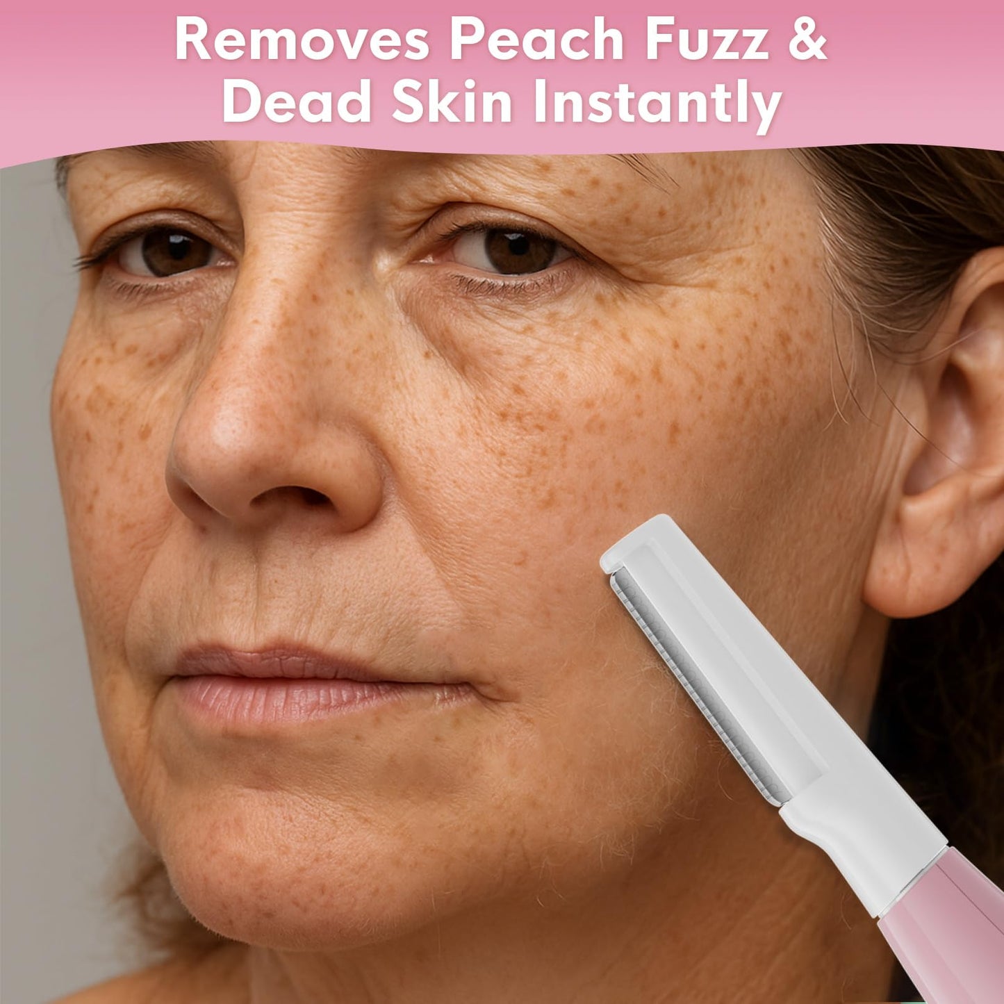 Sonic Smooth Dermaplane Razor for Women Face,Women’S Facial Exfoliation & Peach Fuzz Hair Removal System,Anti-Aging–3 Speeds–8 Dermaplaning Blades–Rechargeable,Sonicsmooth Sonic Dermaplaning Tool