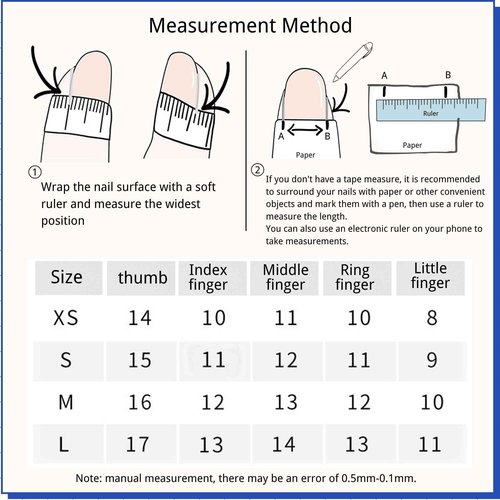 Wsliana Nails Handmade Press On Nails French Tip.Press On Nail Medium Coffin Acrylic Fake Nails with Charm Design,Reusable Glue on Nail for Woman Gift,Set of 10pcs False Nail Art (065, M)