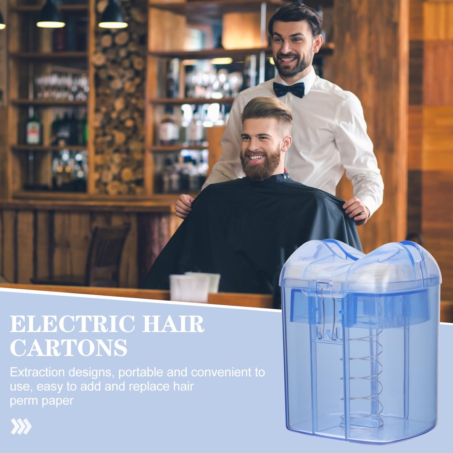 Perm Paper Storage Box Perm Paper Case Hair Dyeing Paper Dispenser Salon Utensils Hair Care Tools Salon Paper Holder Hair Color Accessories Perm Paper Organizer Perm Paper Holder