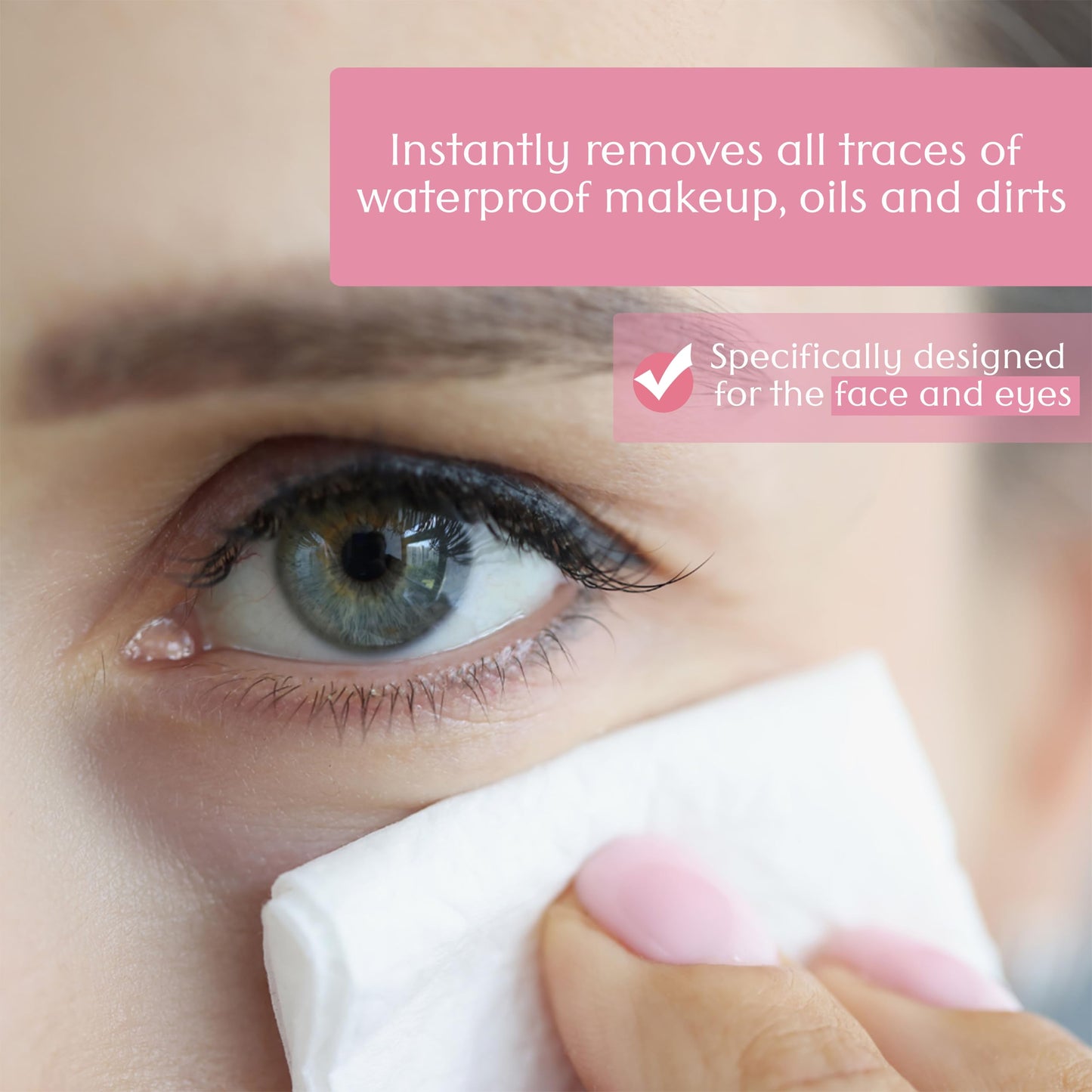 Air Jungles Makeup Remover Wipe 25 Counts, Fragrance-Free, Gently Removes Waterproof Makeup and Oil, Face Cleansing Towelettes, Alcohol Free, Infused Vitamin E for All Skin Type