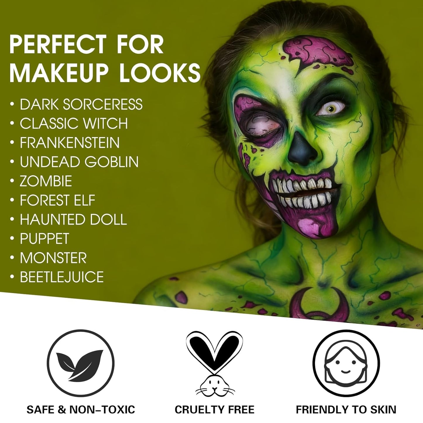 Red White Blue Face Paint Stick Kit - Eye Black for Football, Baseball & Halloween