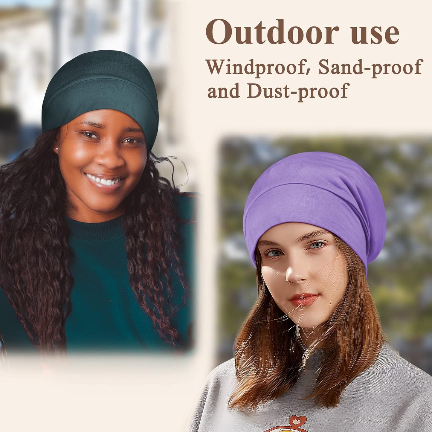 100% Silk Dreadlock Cap & Bonnet for Sleeping - Extra Large Hair Cover for Men & Women