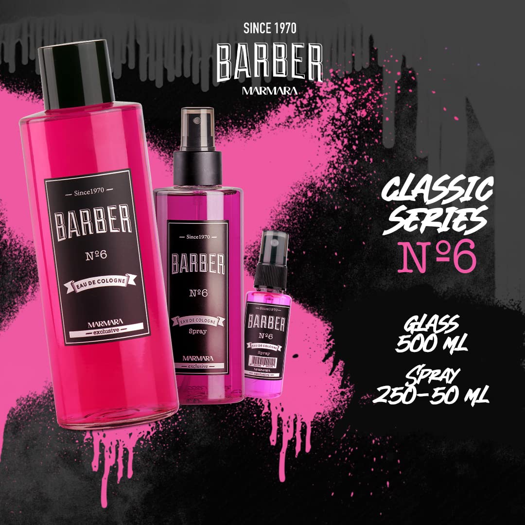 Travel Size Marmara Barber Cologne (50ml) - Ideal for Modern Barbers & Shaving Enthusiasts