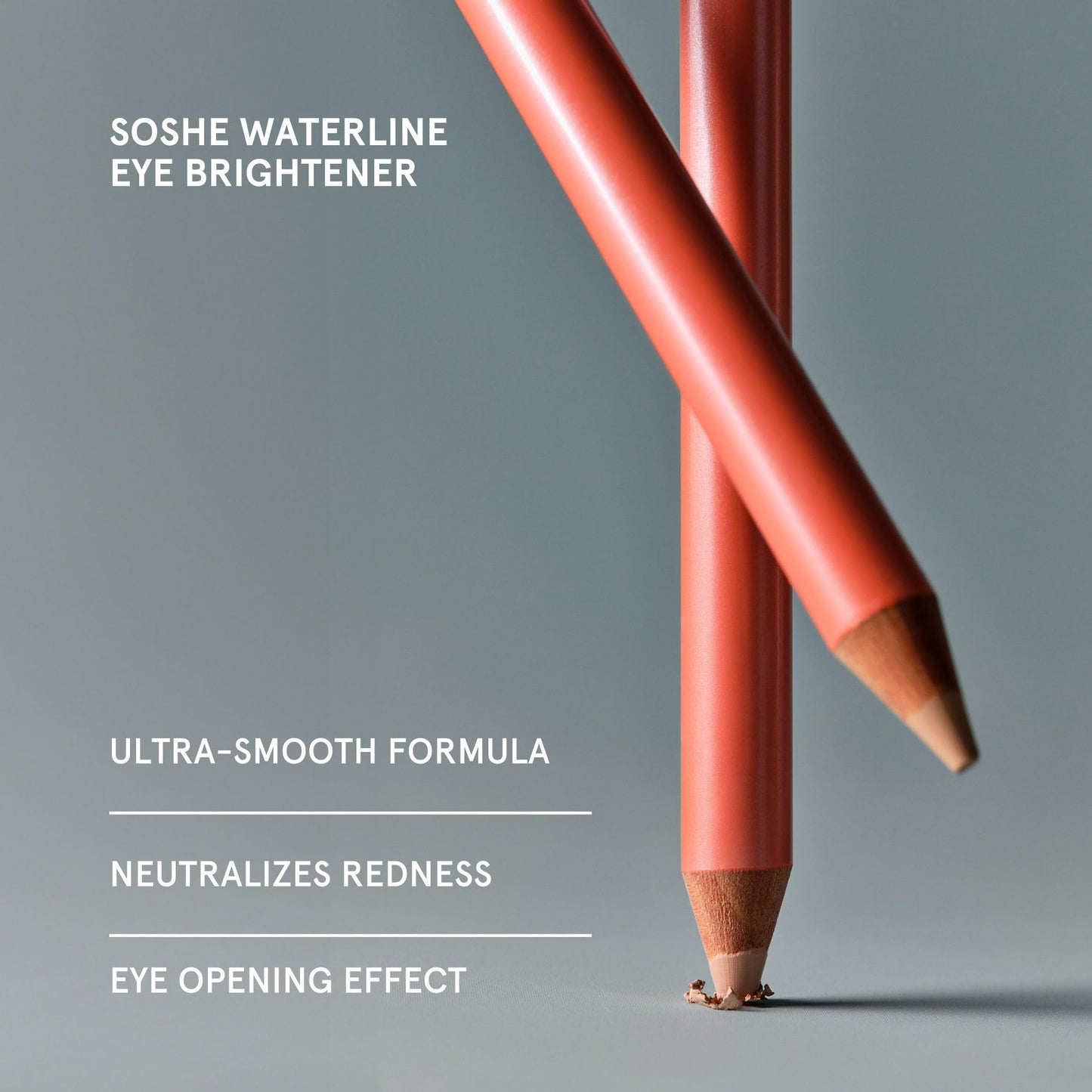 SOSHE Beauty - Waterline Eye Brightener | Smooth, Lightweight, Creamy Formula | Squalane, Rice Bran Wax, Vitamin E | Vegan, Clean, Cruelty-Free (Champagne, Beige Neutral)