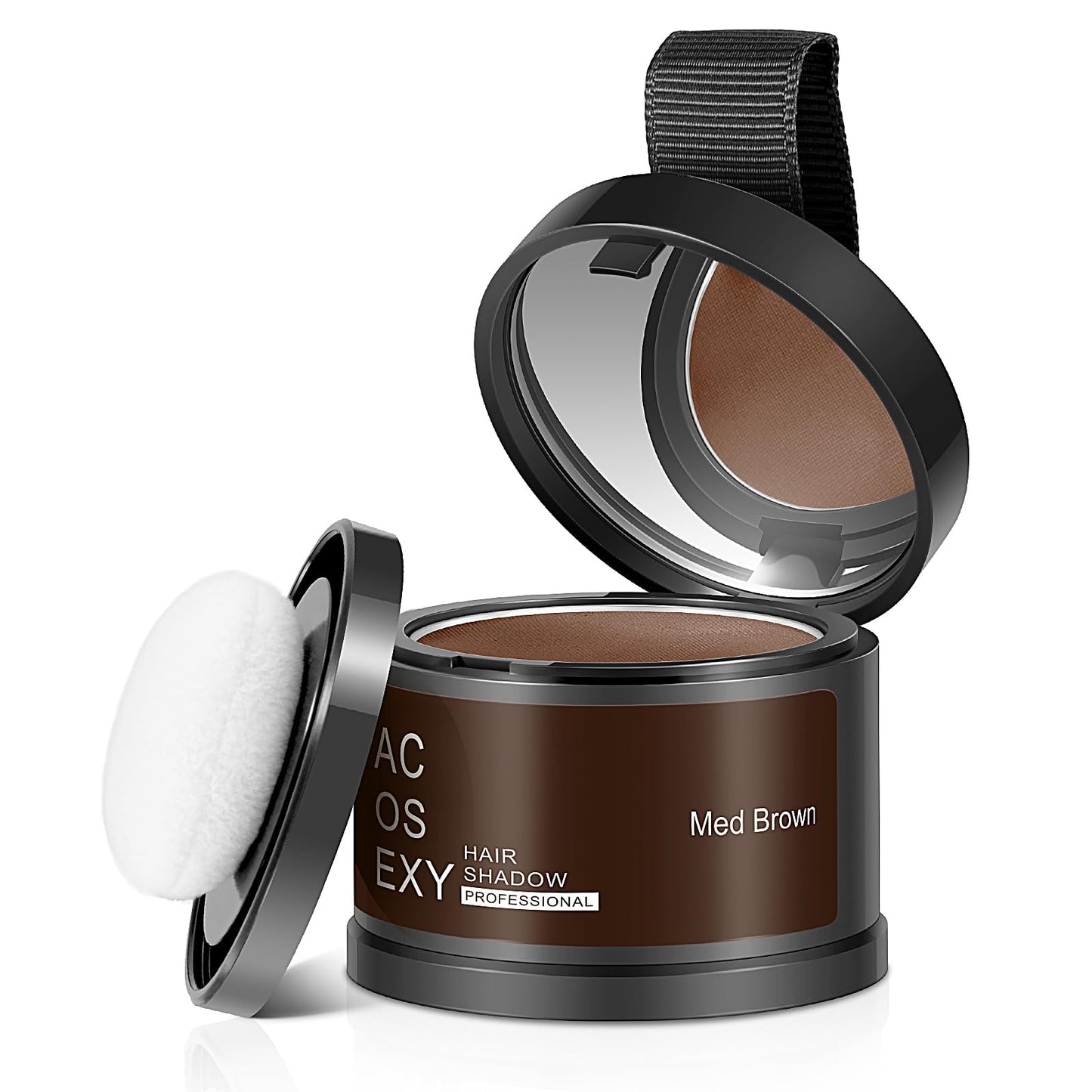 Acosexy Root Touch Up Powder, Hairline Shadow Concealer for Women's Eyebrows and Men's Beard Lines, Covers Bald Spots (Medium Brown)