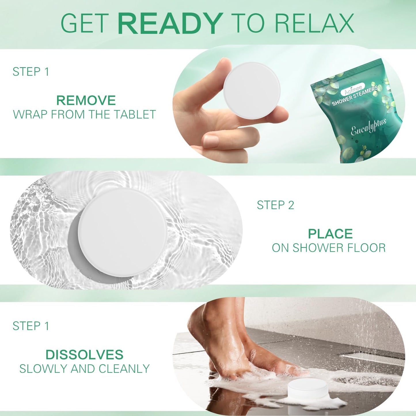 Aofmee Aromatherapy Shower Steamers 22 Pack - Relaxing Shower Bombs with Essential Oils for Spa Gifts, Perfect for Mother's Day & Birthdays