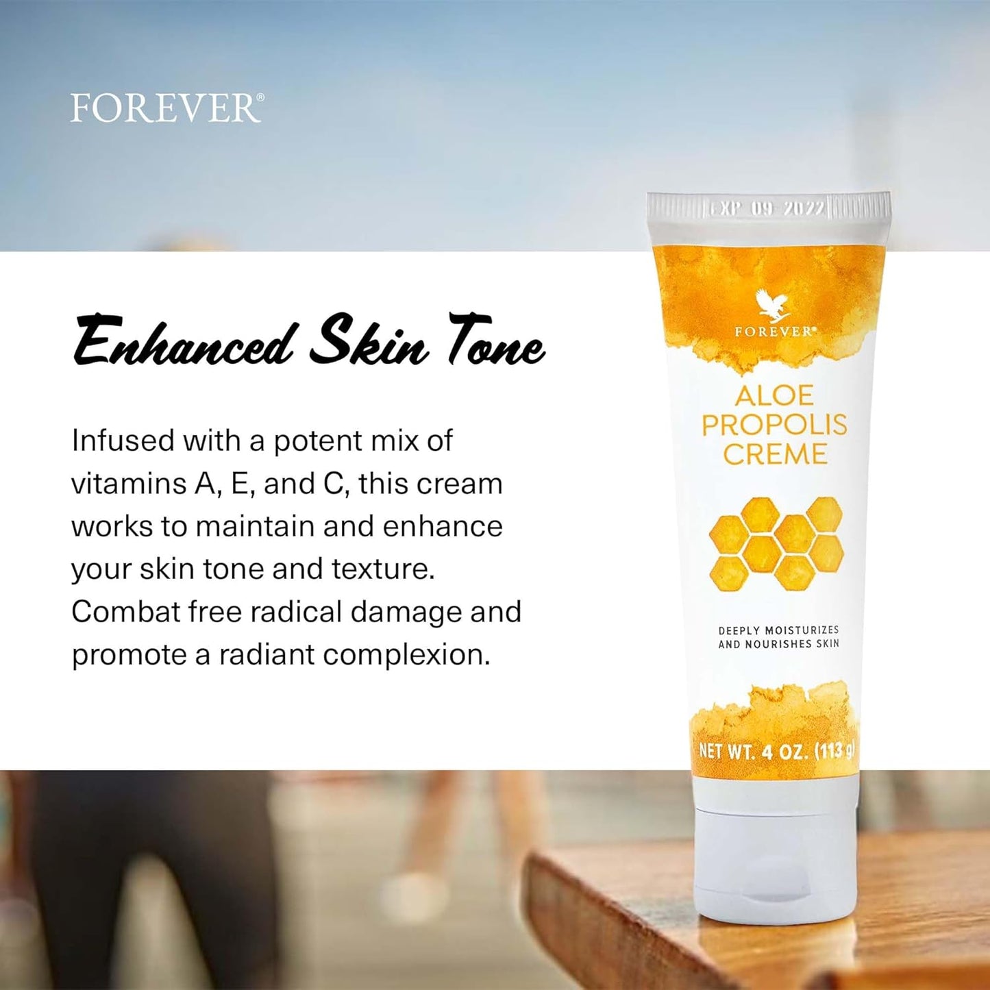 Aloe Propolis Cream - Moisturizing Skin Nourishment with Aloe Vera & Bee Propolis, 4 oz