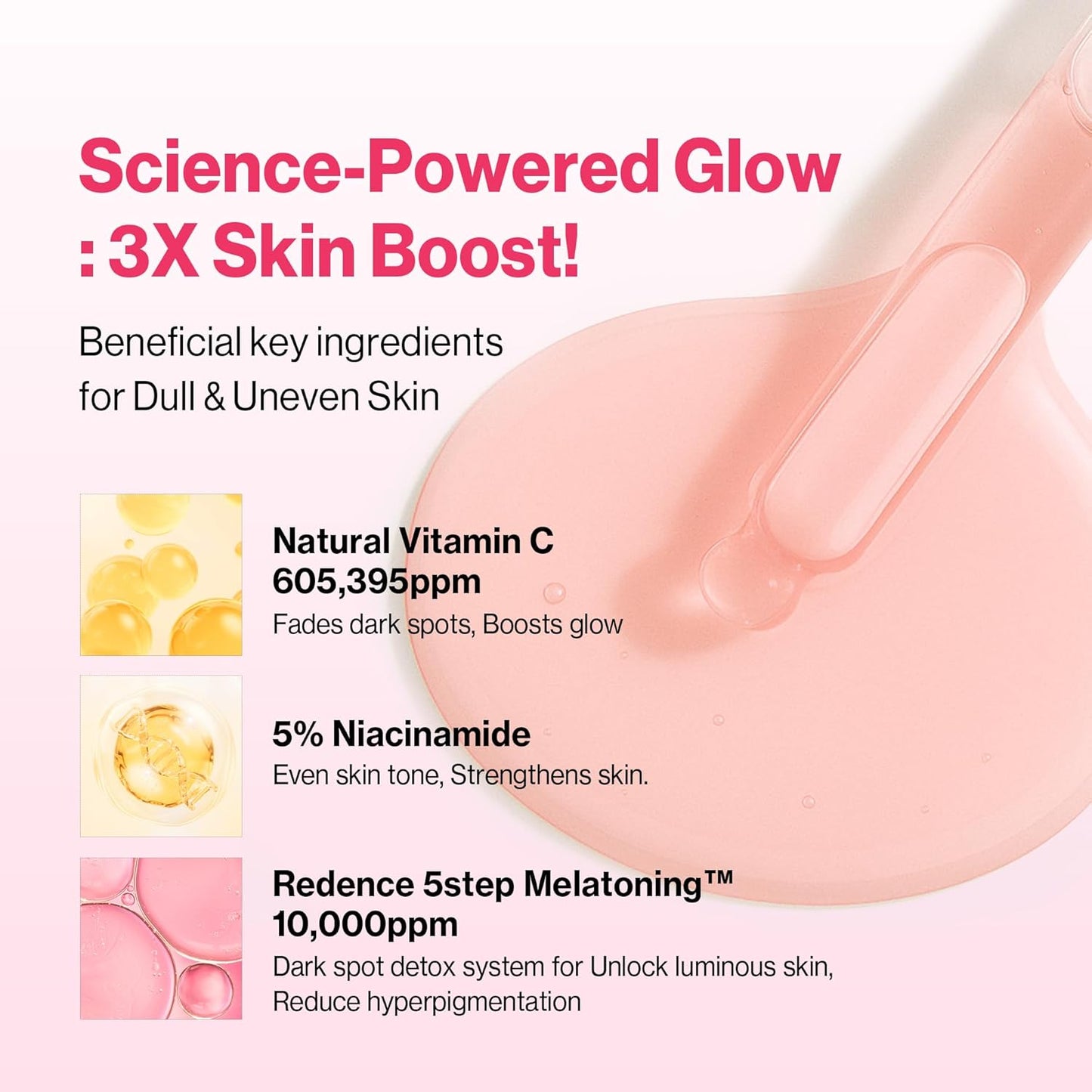 5% Niacinamide & Vitamin C Serum for Glowing Skin - Hydrating & Gentle for Sensitive Skin, 1 fl oz