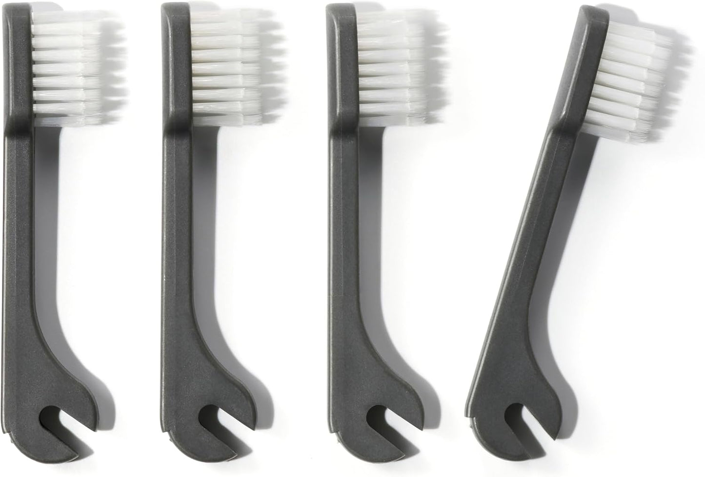 Minibox Folding Travel Toothbrush - Compact Dual-Length Bristles & Case, 2 Extra Heads - Ideal for Business Trips & Camping