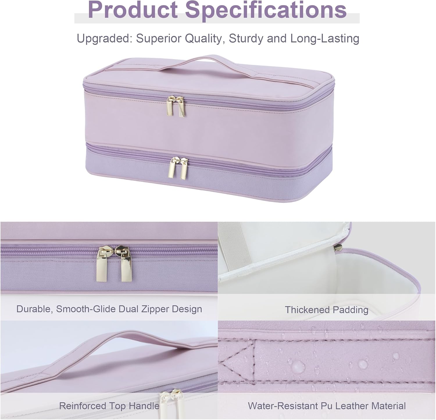 Dyson Airwrap Travel Case - Double-Layer Storage Bag for Shark Hair Dryer & Attachments
