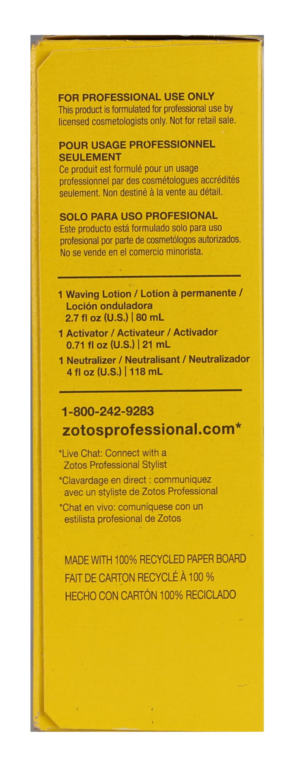 Zotos Professional Acclaim Acid Perm Regular 1 Application (Pack of 4)