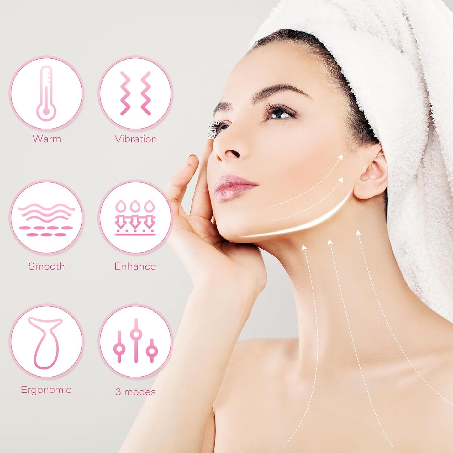 YourMate 3-in-1 Face & Neck Massager - Skin Care Tool for Tension Relief & Boosting Radiance