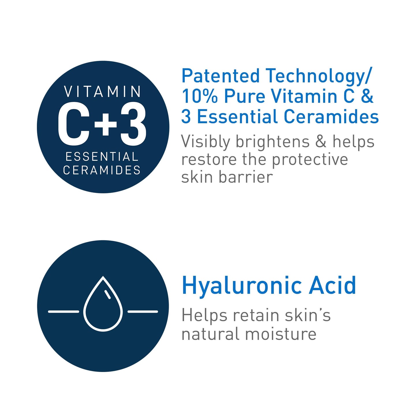 CeraVe Vitamin C Serum with Hyaluronic Acid, Skin Brightening Serum for Face with 10% Pure Vitamin C, Fragrance Free, 1 Fl. Oz