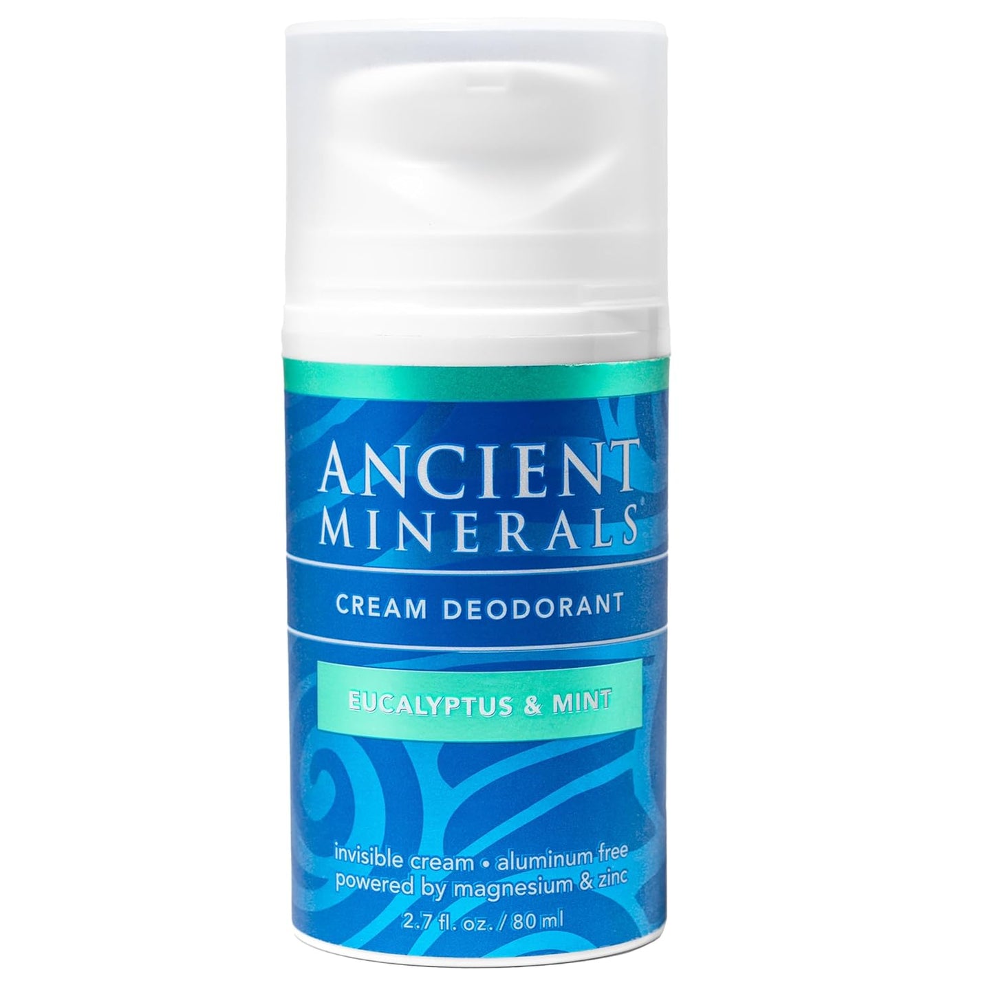 Natural Deodorant Cream - Eucalyptus & Mint, Aluminum-Free, Vegan, 2 oz for Sensitive Skin