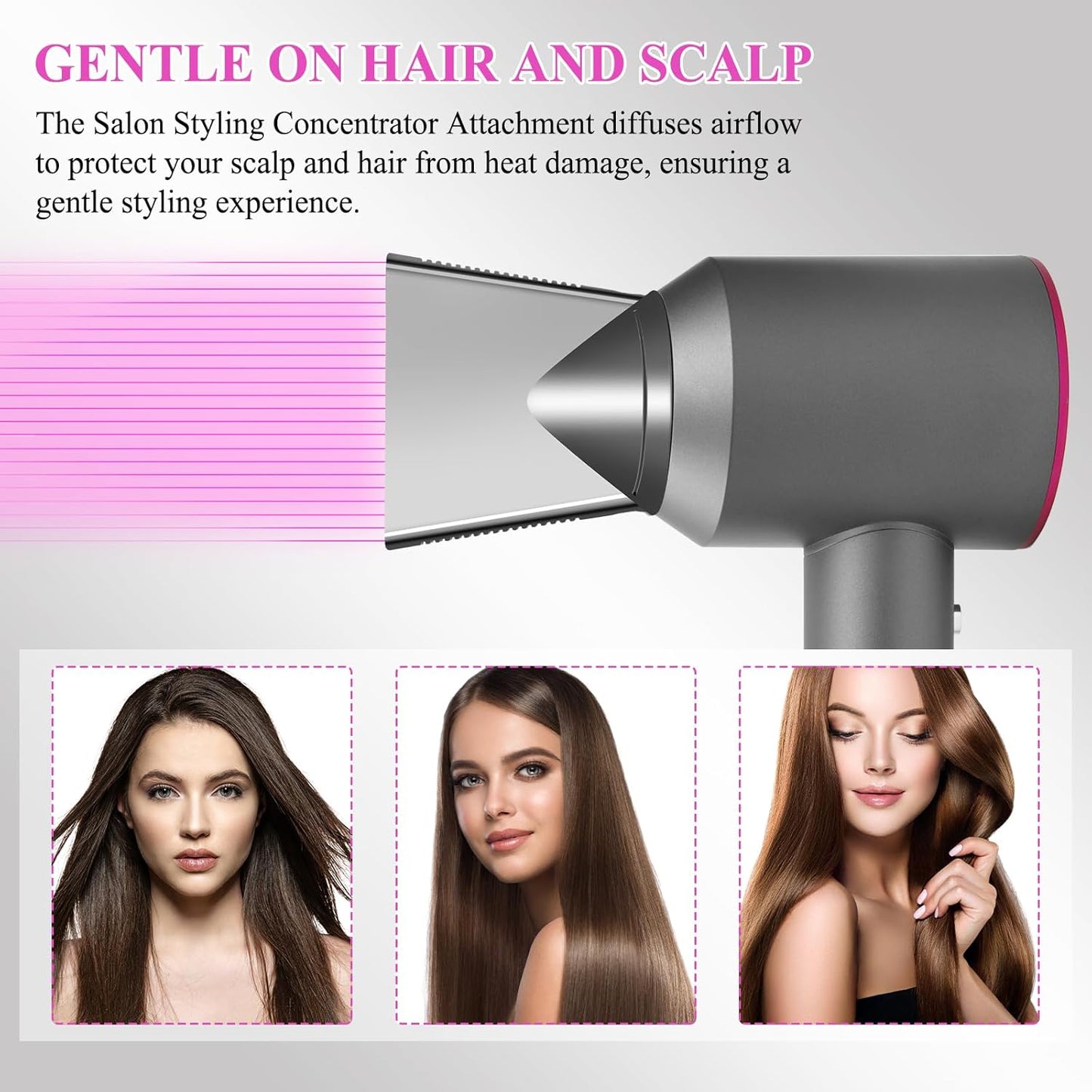 Salon Styling Concentrator Attachment Nozzle for Dyson Supersonic Hair Dryer