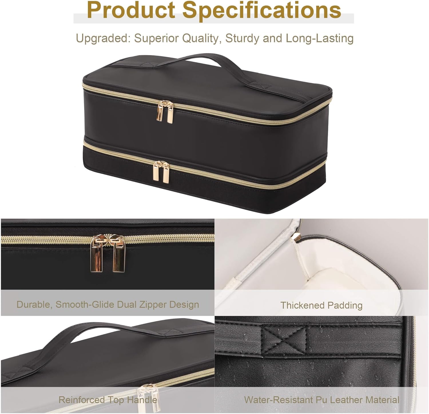 Dyson Airwrap Travel Case - Double-Layer Storage Bag for Shark Hair Dryer & Attachments