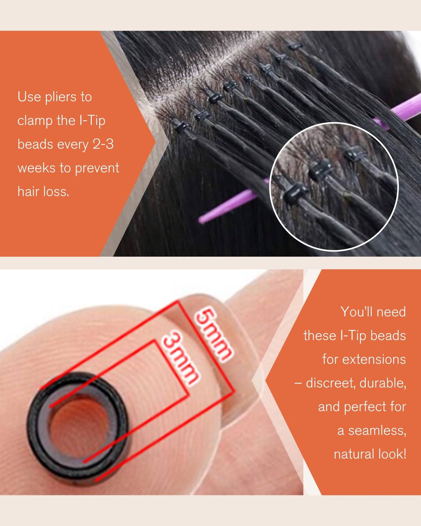 Sunny Hair 22inch I Tip Hair Extensions Human Hair Jet Black Itip Extensions Human Hair Add Length I Tip Hair Extensions for Daily Use Remy Hair for Women 50g