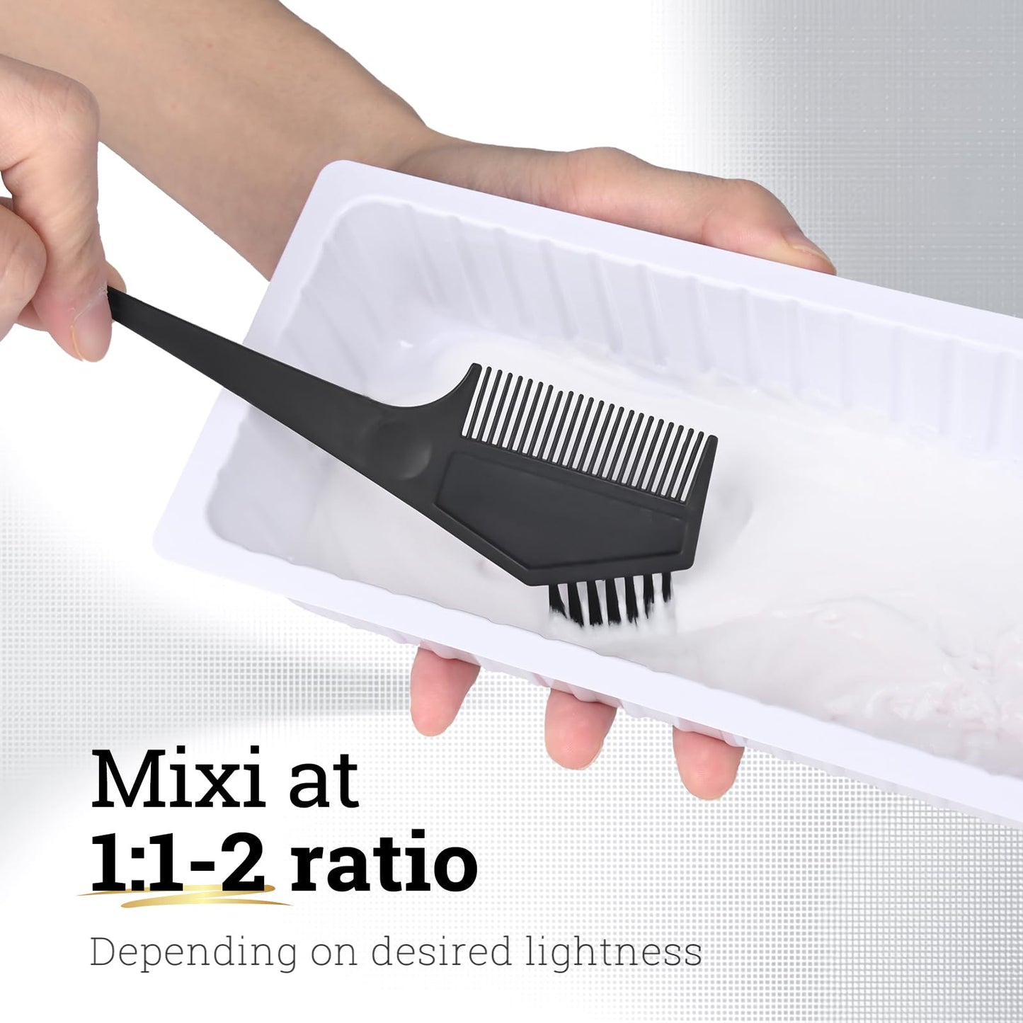 Hair Bleach Kit, Hair Lightener for Dark Hair, Color-Freedom Cream with Hair Mask, Protect & Repair While Lightening, Lifts up to 8 Shades, Complete kit with Tint Bowl, Brush, Gloves & Cap