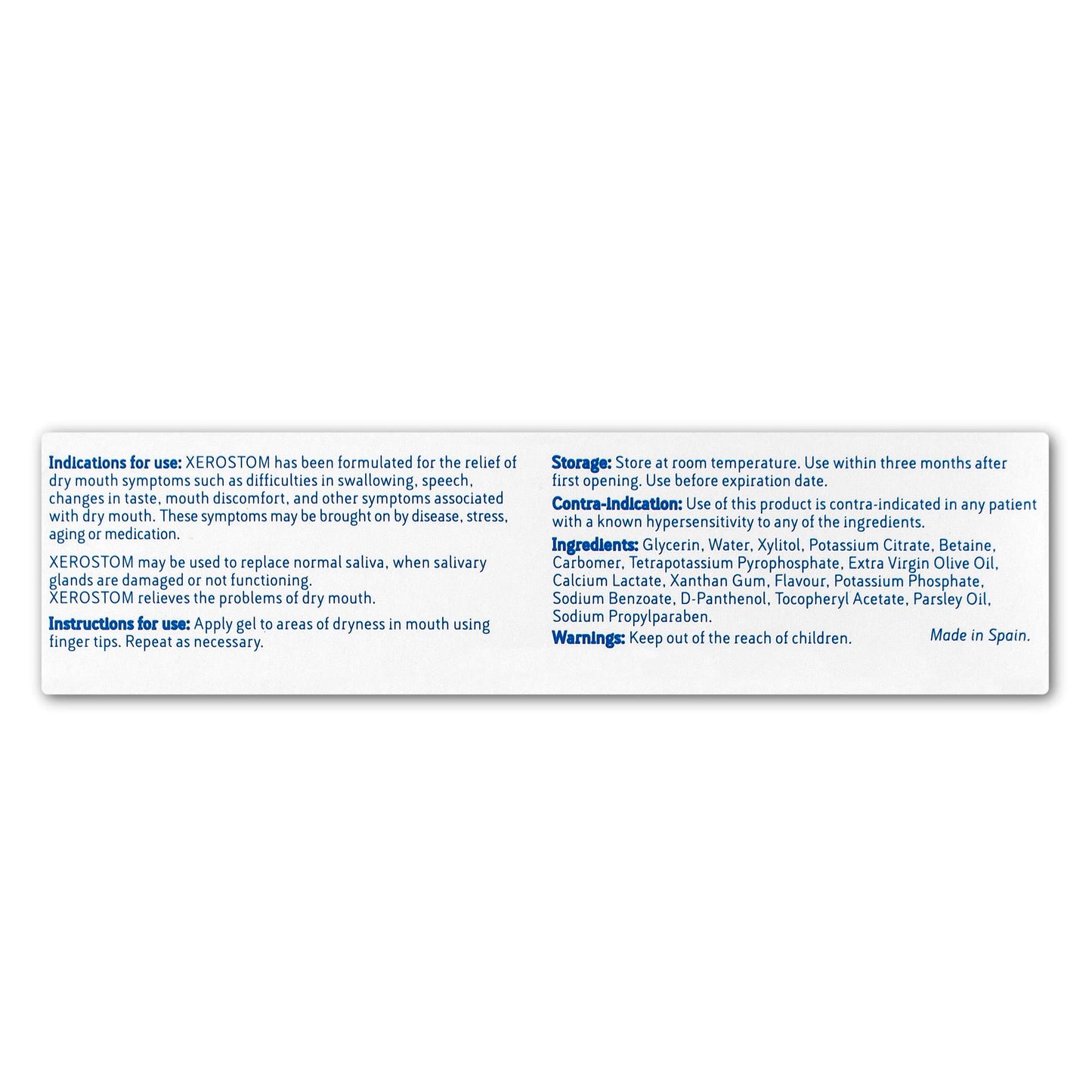 Xerostom Dry Mouth Saliva Substitute Gel (2/Pack)