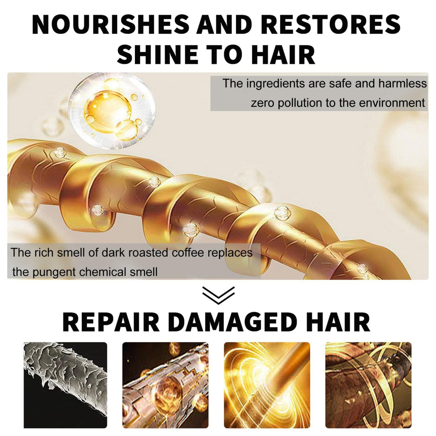 Hotiary Batana Oil for Hair Growth, Organic Batana Oil Hair Mask Thickness Hair Conditoner for Hair Loss Repairs Damaged Split Ends for Men & Women (4 Ounce (Pack of 1))