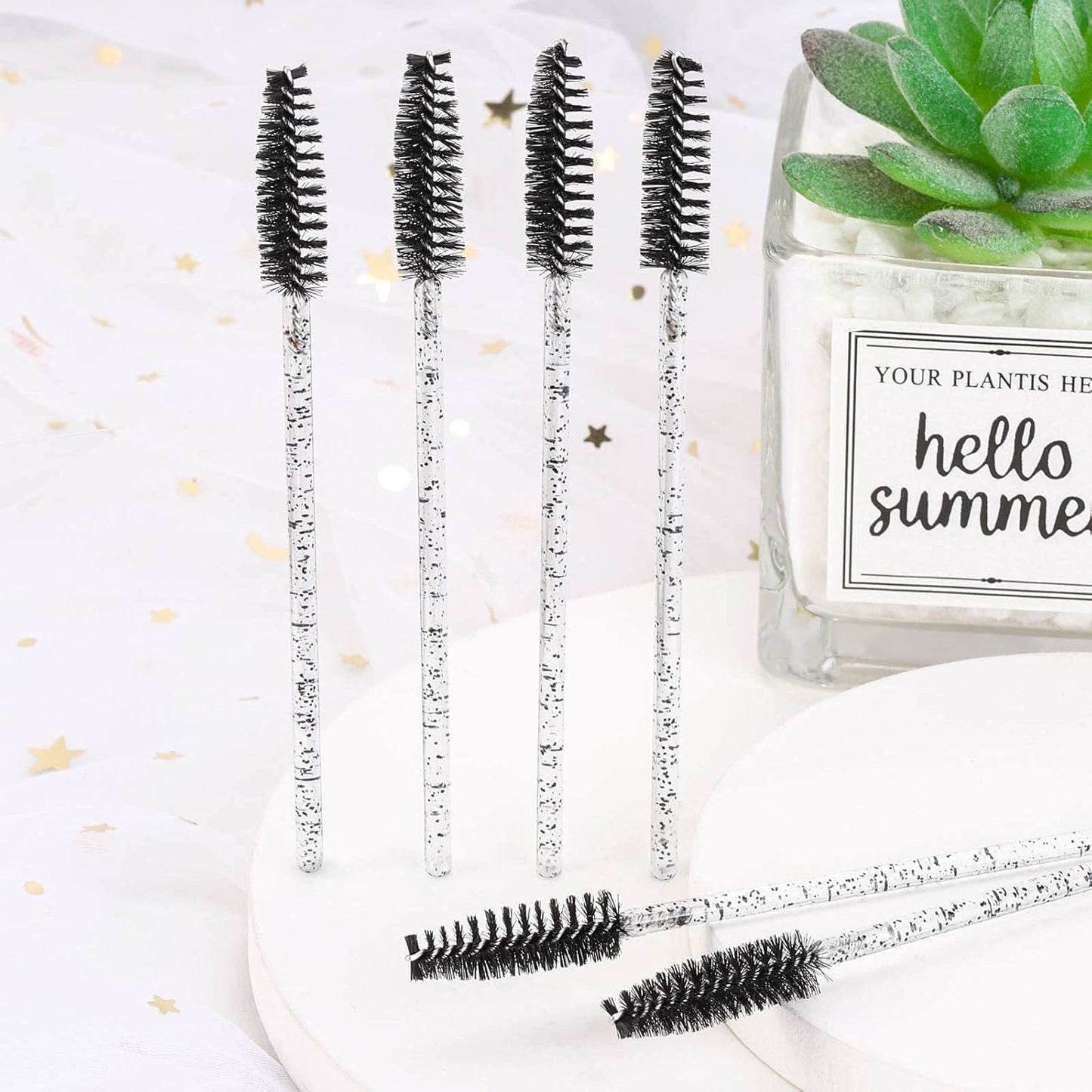 Disposable Mascara Wands - 1000 Colorful Eyelash Brushes & Spoolies for Extensions