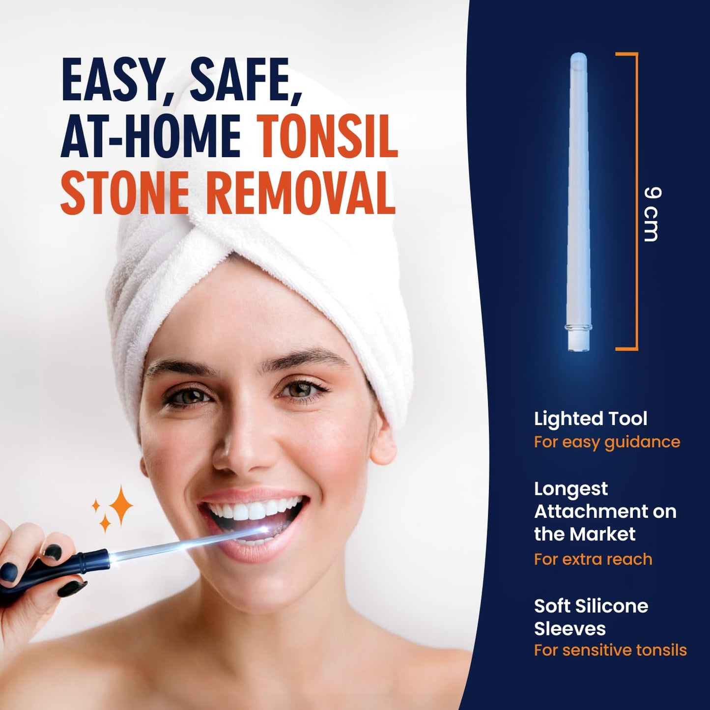 Dr. Frederick’s Original Easy Tonsil Stone Remover Kit - Fast Painless Tonsillolith Removal Tool - Fight Bad Breath - Pick and Oral Irrigator - 8 Pieces