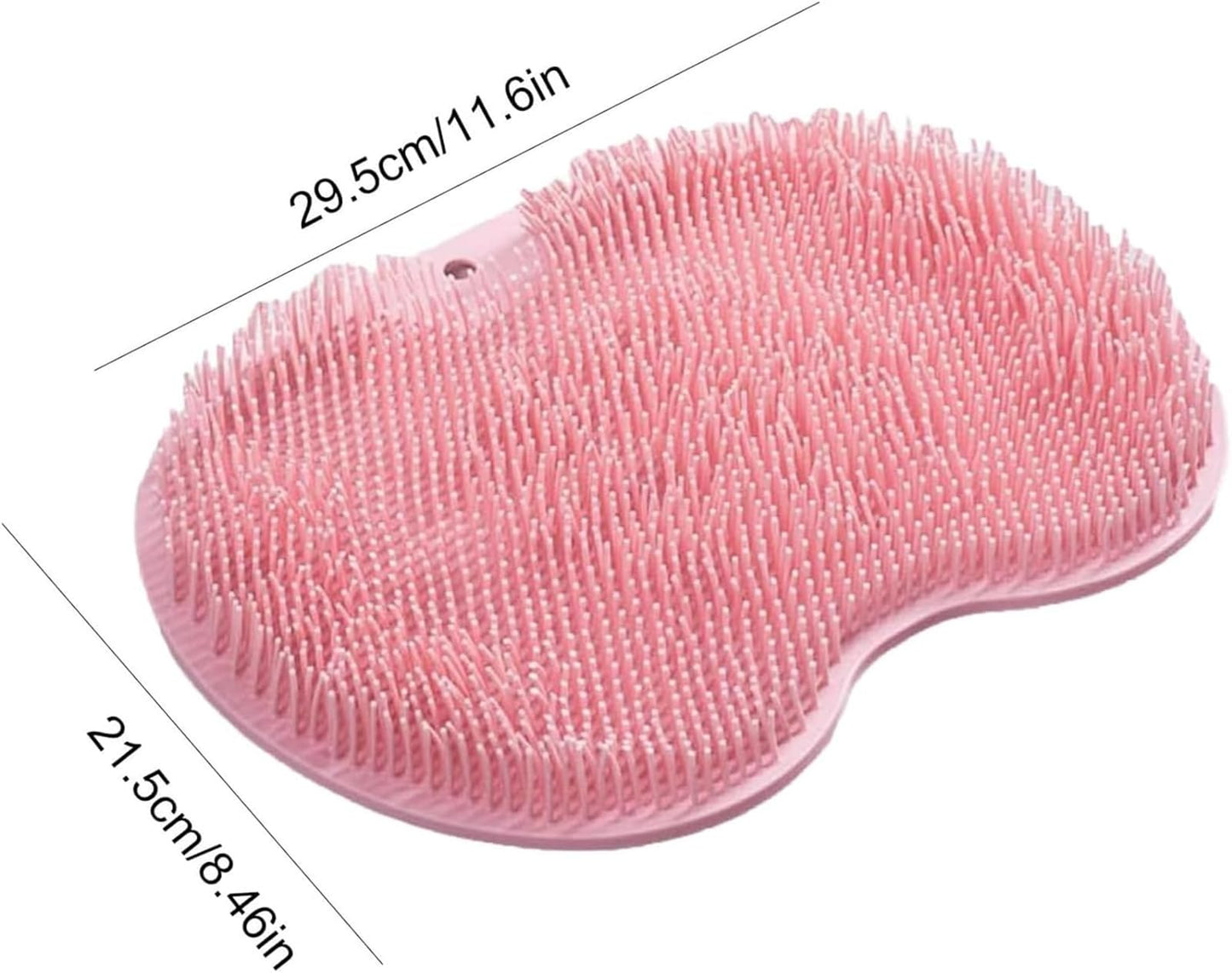 SoleSpa – Hands-Free Silicone Foot Scrubber Mat, Solespa Foot Scrubber, Shower Foots & Back Scrubbers Mat with Non-Slip Suction Cups (Yellow+green)