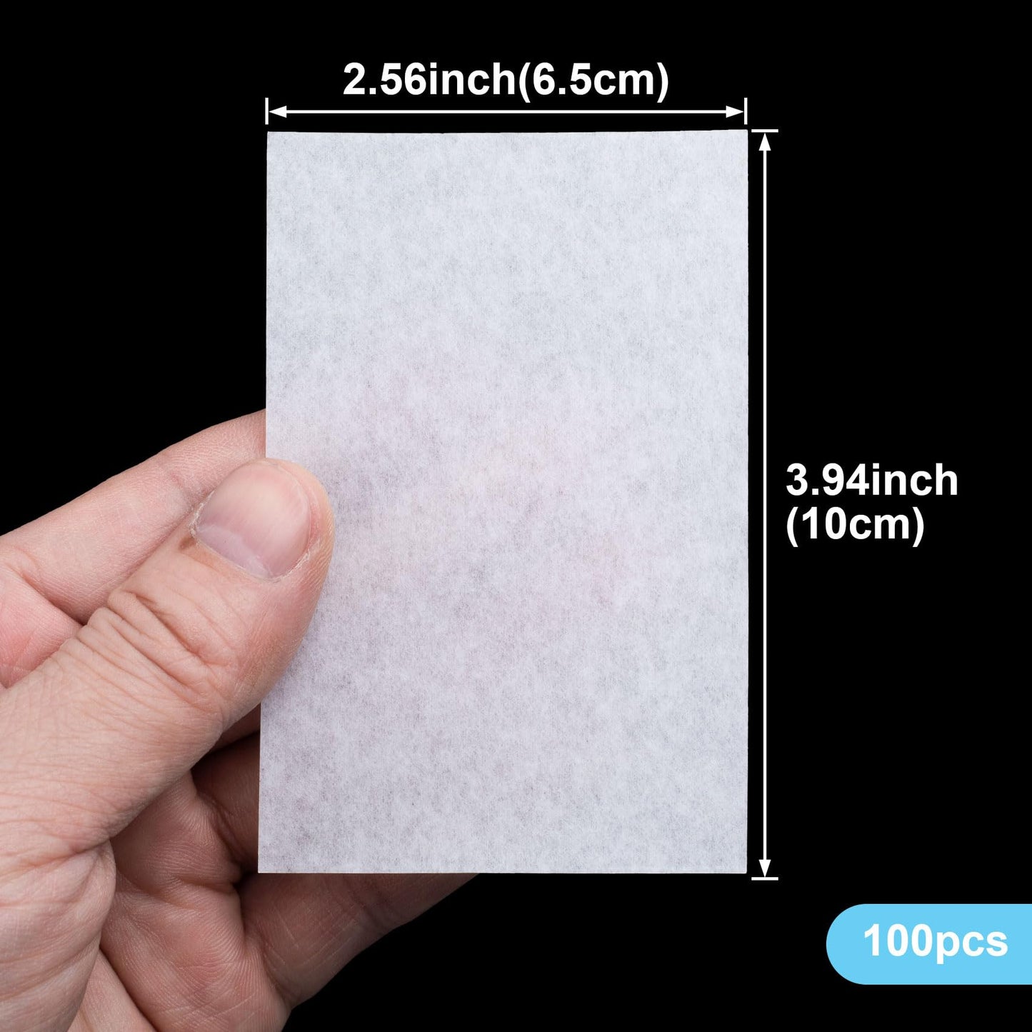 Pndeyo 100pcs End Papers for Hair Perm, Disposable Salon Hair Papers, High Temperature Resistance Curling Styling Accessories for Cold and Hot Perms- White