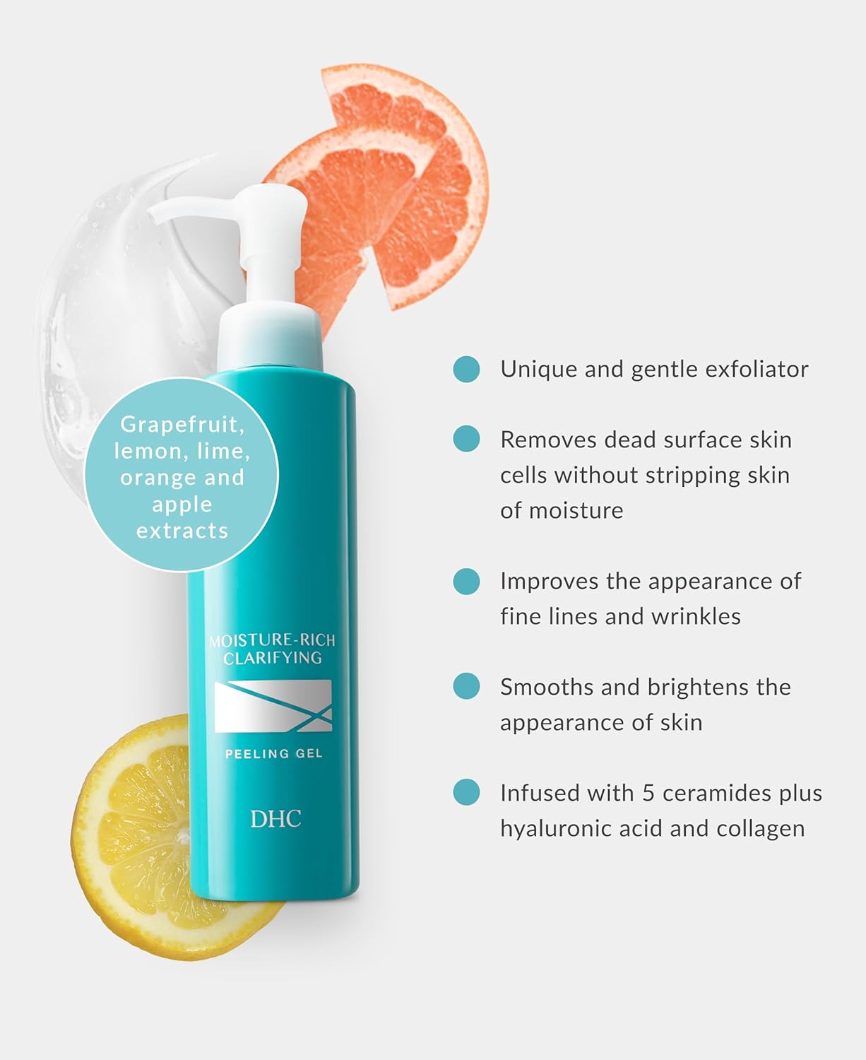 Moisture-Rich DHC Clarifying Peeling Gel for Radiant Skin - 120ml