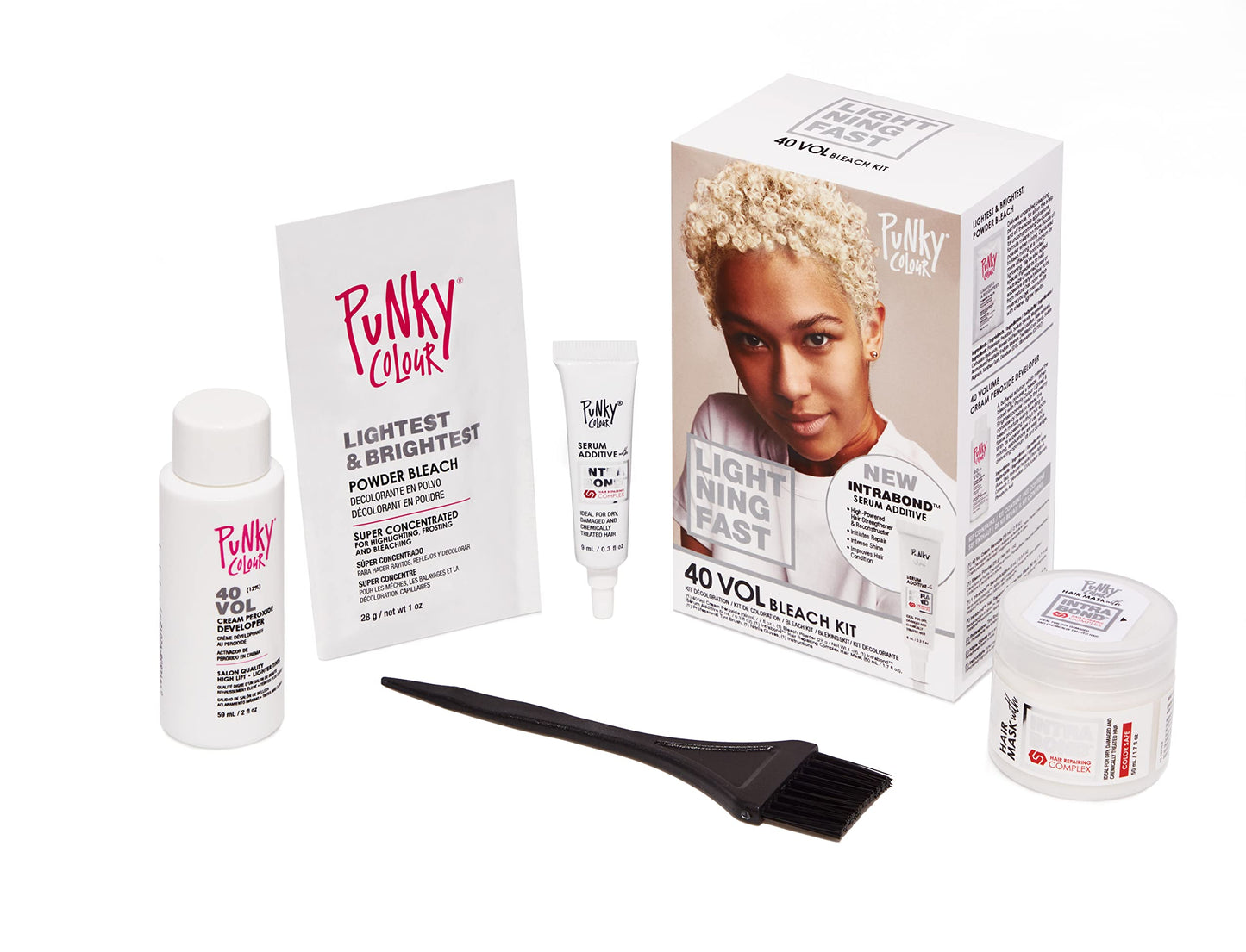 Punky Intrabond™ 40 Vol Bleach Kit, Fast Bleaching Action for Brighter Hair