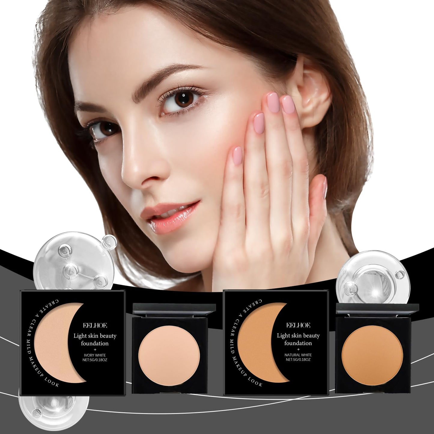 EELHOE Under Eye Concealer, EELHOE Under Eye Concealer For Dark Circles, Neutraln Under Eye Brightener Instantly Waterproof And Sweatproof (Ivory)