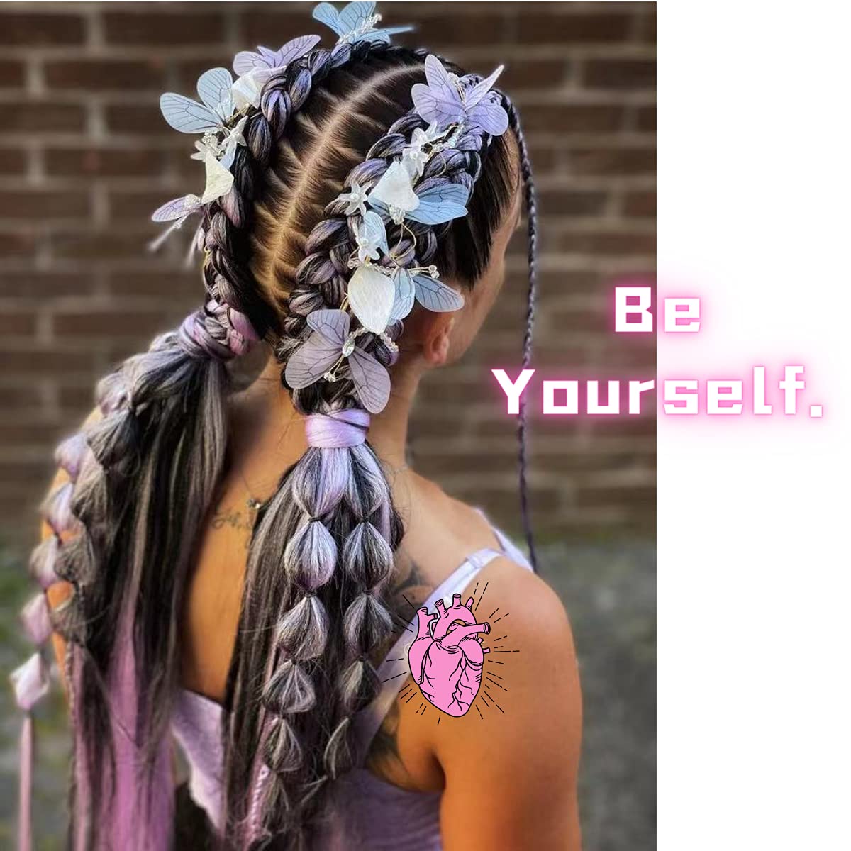 Light Purple Braiding Hair Pre Stretched Synthetic Yaki Ez braid Pre stretched Braiding hair
