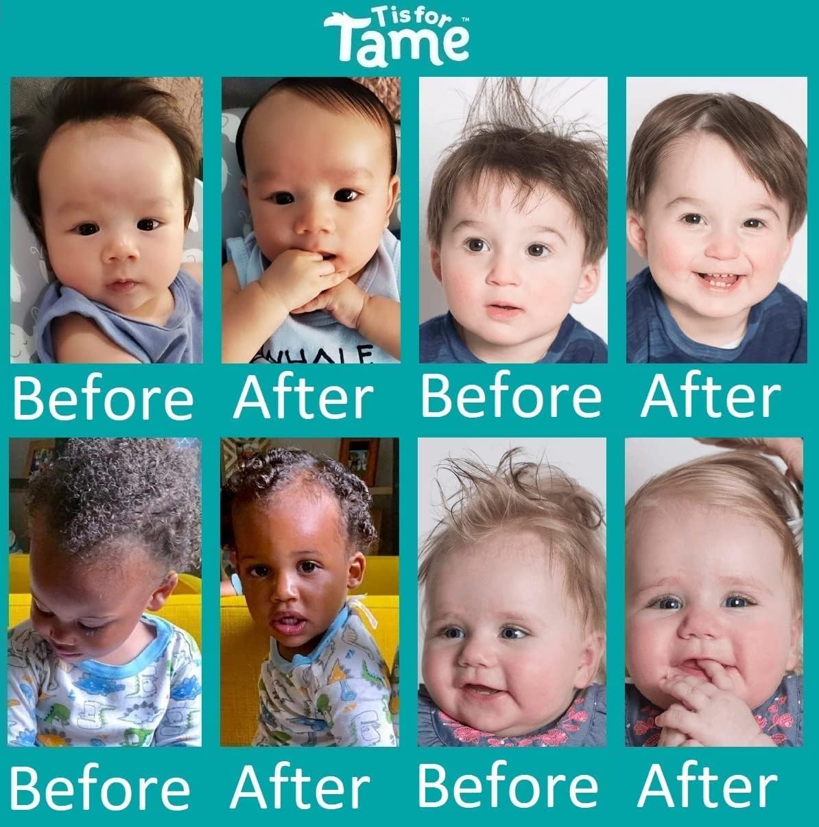 T is for Tame - Taming & Detangling Spray - Children's Hair Tamer with Natural Coconut Oil For Tangles, Knots & Frizz (Pack of 1)