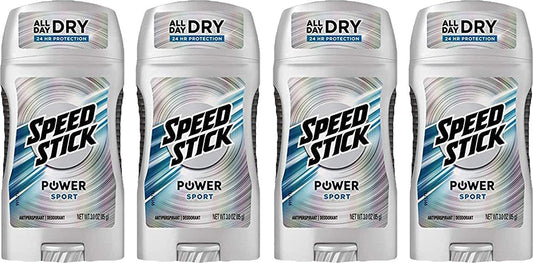 Power Unscented Antiperspirant Deodorant - SPEED STICK, 3 oz (Pack of 5)