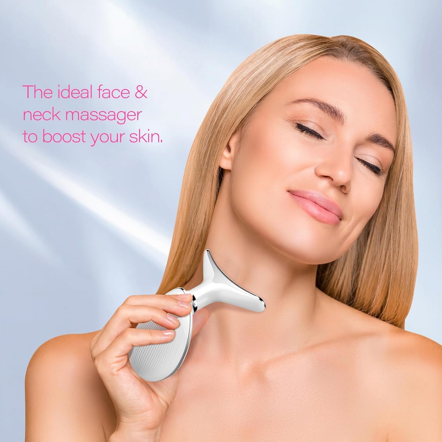 YourMate 3-in-1 Face & Neck Massager - Skin Care Tool for Tension Relief & Boosting Radiance