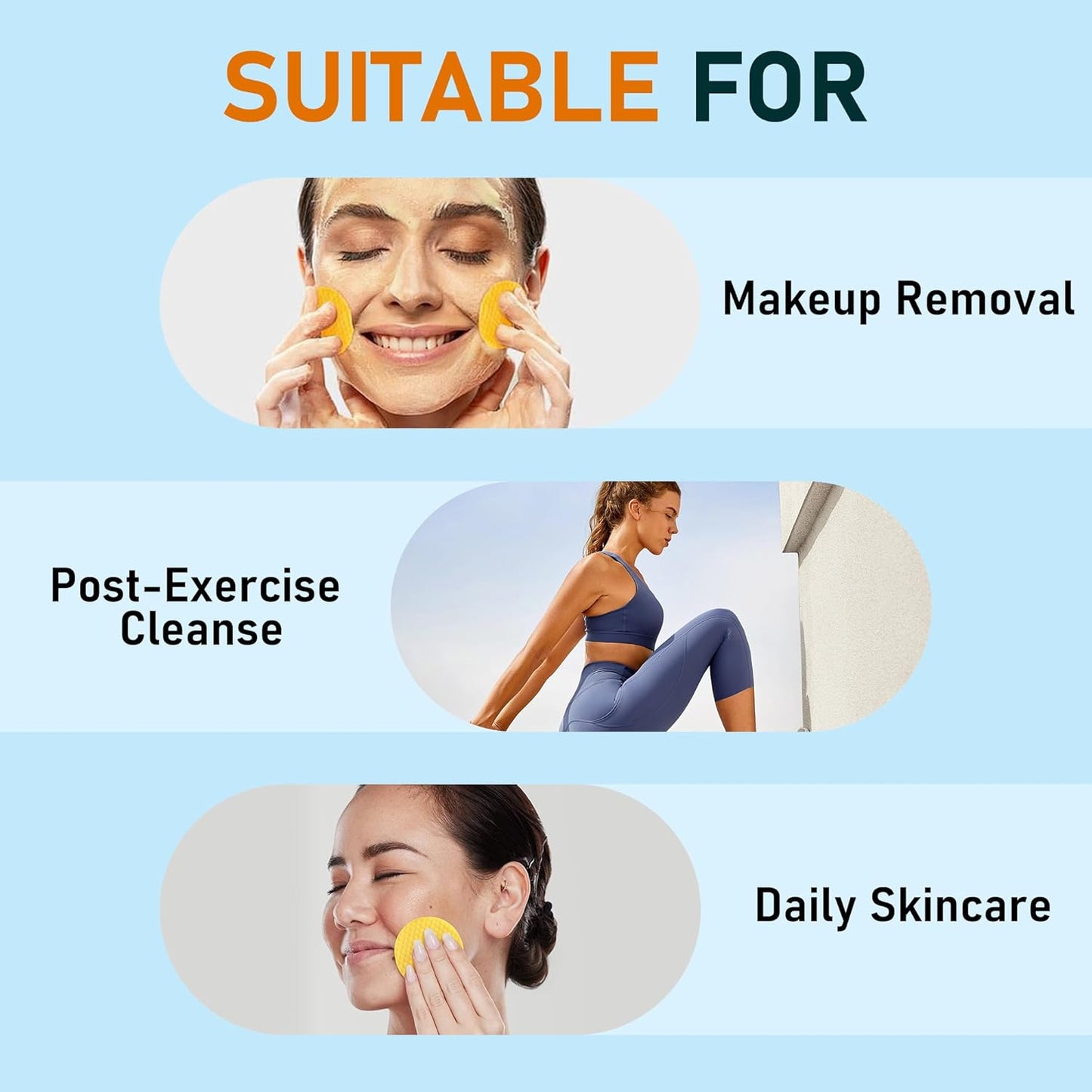 Turmeric Cleansing Pads with Kojic Acid - 80 Exfoliating & Hydrating Pads for Face