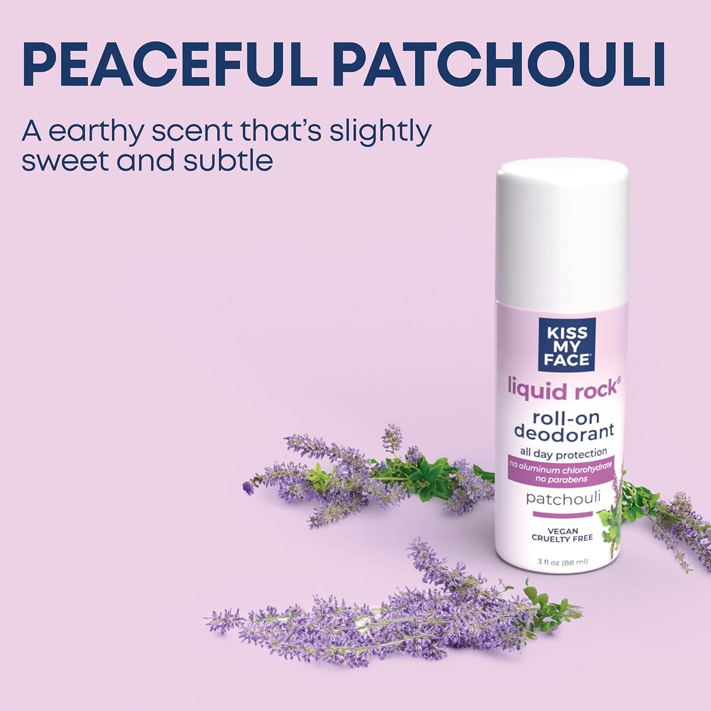 Fragrance-Free Natural Liquid Rock Deodorant - 3 oz (Pack of 3) | Kiss My Face