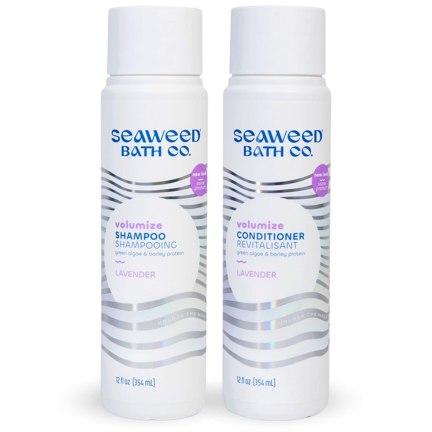 Gentle Shampoo & Conditioner Set - Unscented Hair Care with Hyaluronic Acid & Argan Oil for Sensitive Scalps - 12 oz (Pack of 2)