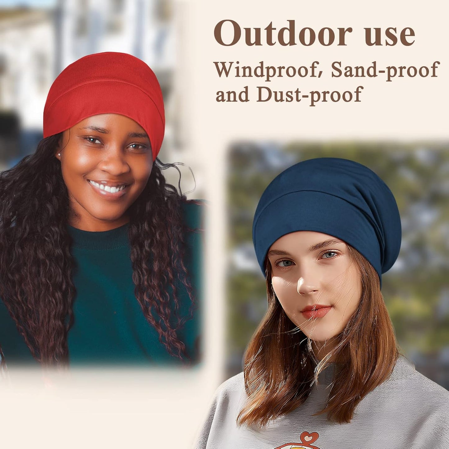 100% Silk Dreadlock Cap & Bonnet for Sleeping - Extra Large Hair Cover for Men & Women