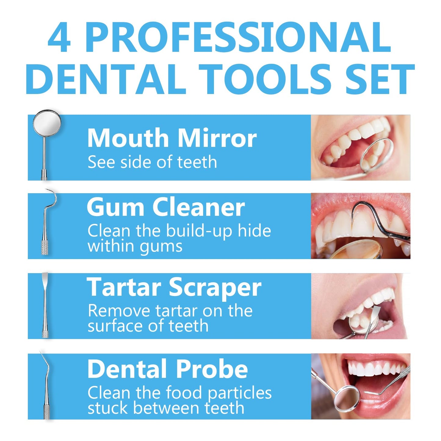 Tooth Repair Kit, Moldable Tooth Repair Kit for Broken Teeth Fixing & Missing Teeth Replacement, Safe & Effective Kit with 4 Dental Tools and 30 ml Repair Beads