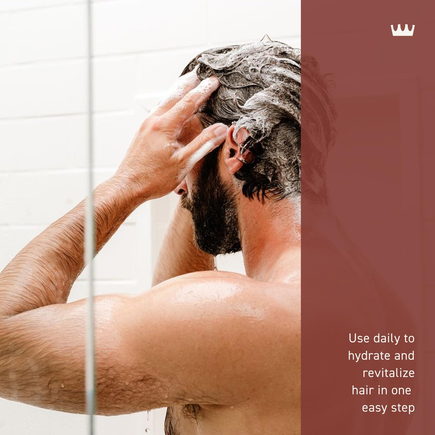 Cremo Bourbon & Oak 2 in 1 Shampoo & Conditioner for Men, A Sophisticated Blend of Distillers Spice, Fine Bourbon and White Oak, 16 Fl Oz