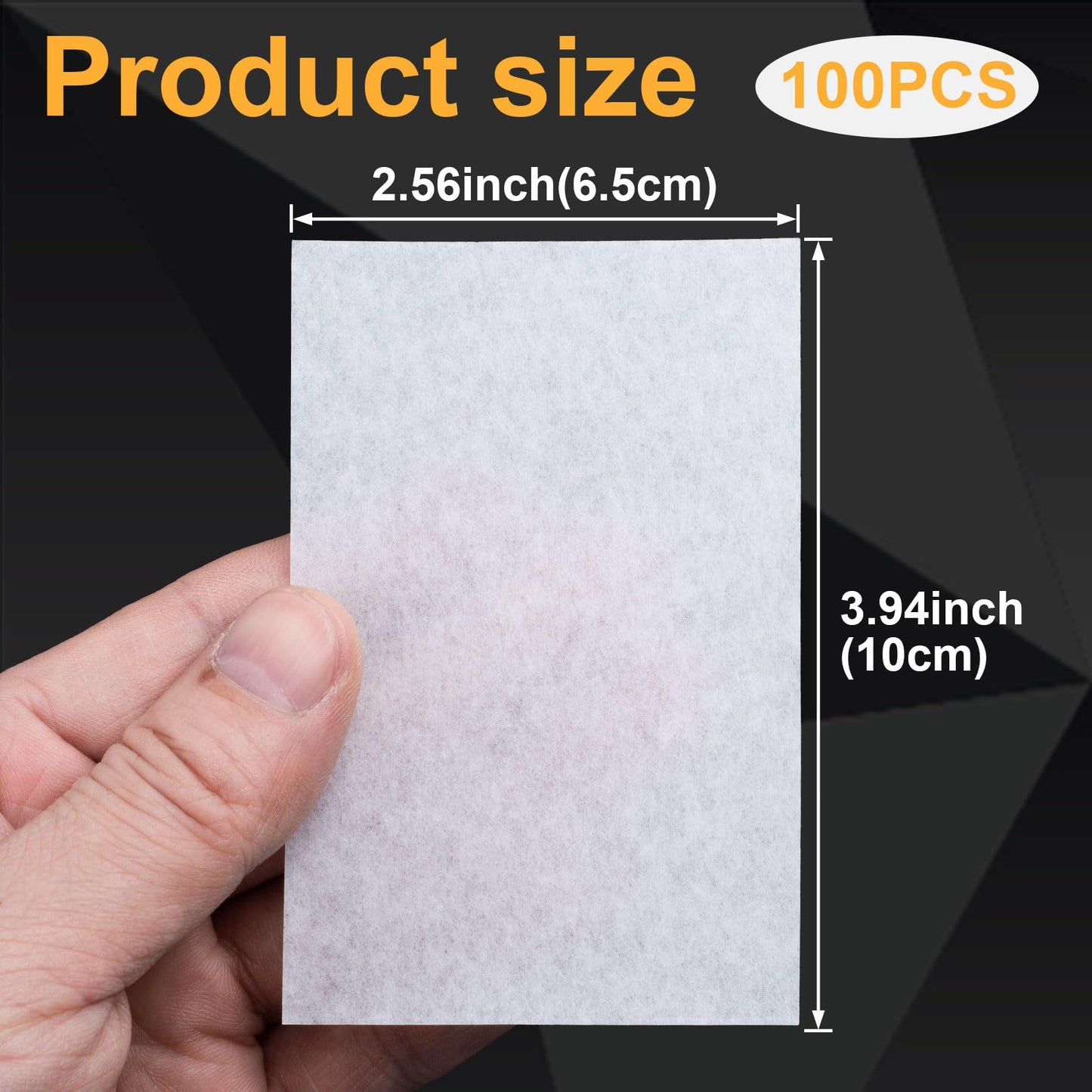 CustomyLife 100pcs Perm Paper for Hair, Heat-Resistant End Tissue for Hair Perm, Disposable Curling Paper for Salon Shop- White