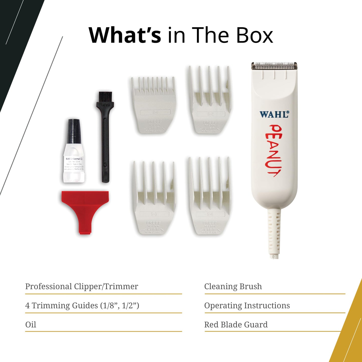 Wahl Professional Classic Peanut Trimmer Versatile Clippertrimmer Lightweight Corded