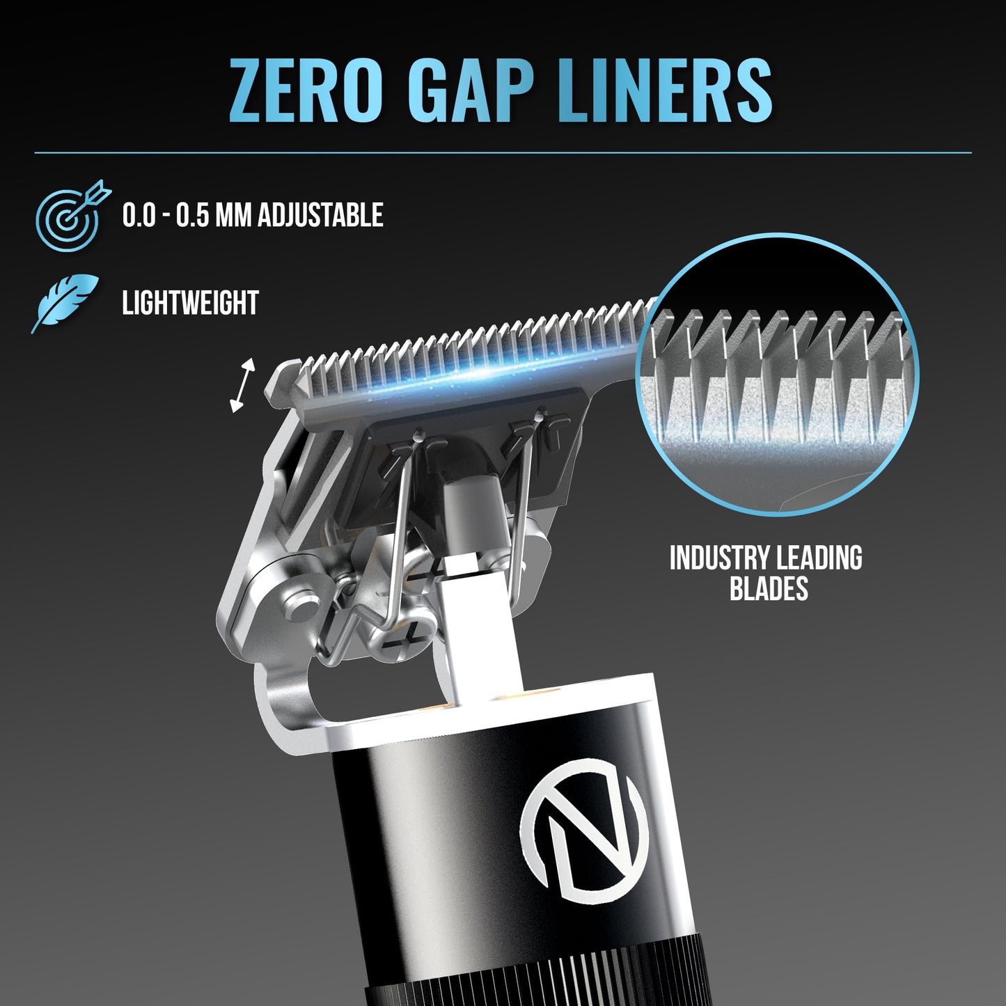 Novah Professional Hair Clippers for Men, Professional Barber Clippers and Trimmer Set, Mens Cordless Clipper, Fade Haircut Kit, Electric Hair Cut Machines