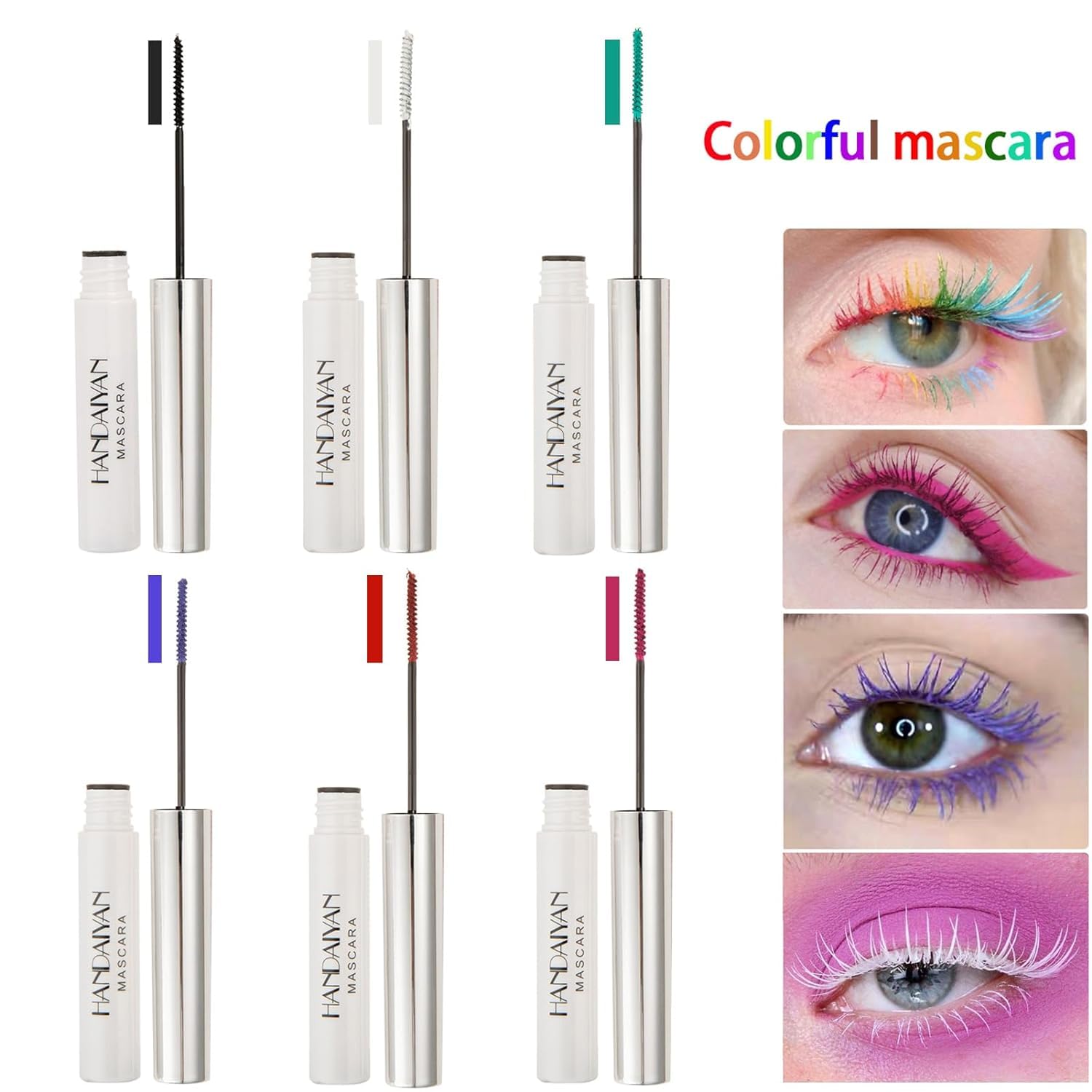 Colored Mascara Set - 9 Waterproof Shades for Long-Lasting Eye Makeup - Perfect Mother's Day Gift