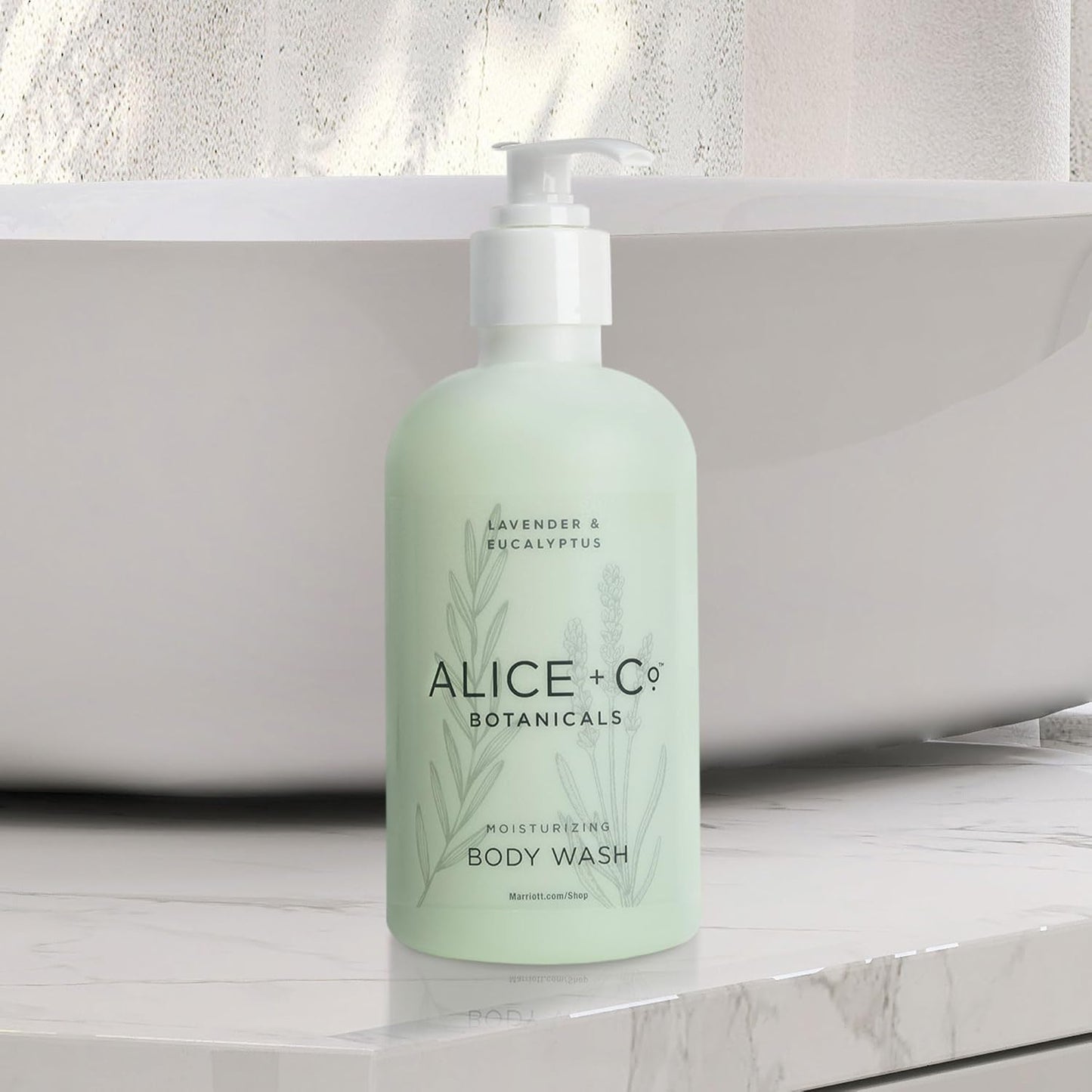 Luxury Lavender & Eucalyptus Body Wash - 8.5 oz Hotel Bath Amenities by Alice + Co.