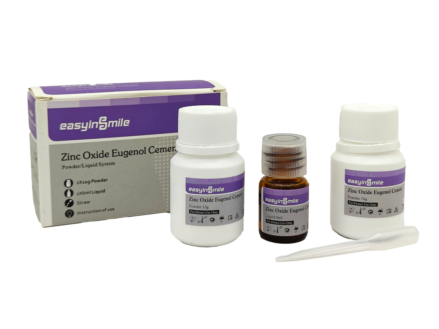 Dental Cement Temporary Tooth Repair Kit for Broken Teeth, Zinc Oxide Eugenol Glue for Chipped Missing Teeth,Crowns, Fillings & Bridges