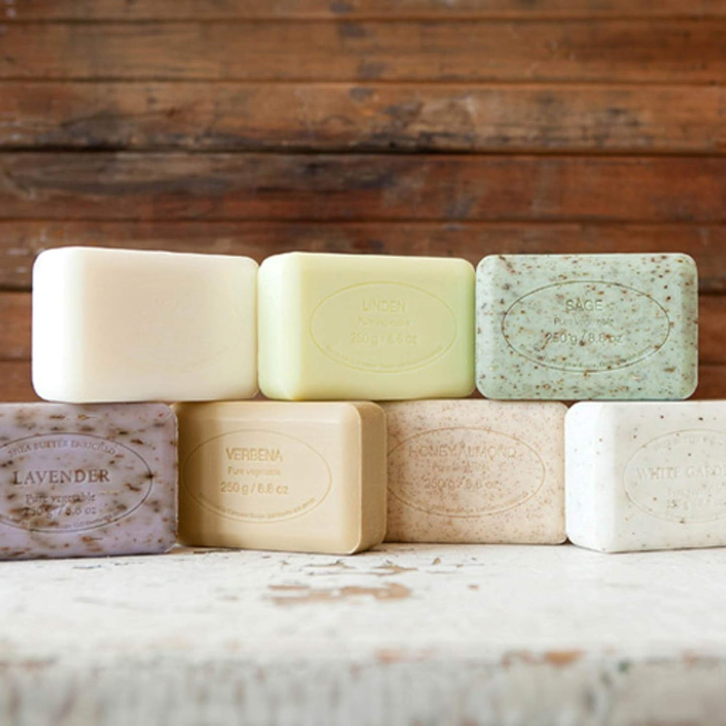 Pre de Provence Starflower Soap Bar - Organic Shea Butter, Quad Milled, 8.8 oz Natural French Skincare